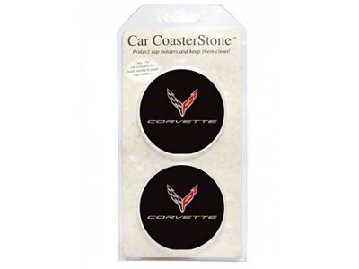Car Coasters with Corvette Logo