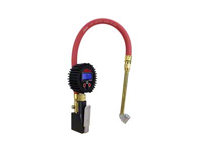 Compact Digital Tire Inflator Gauge with Dual Head Air Chuck