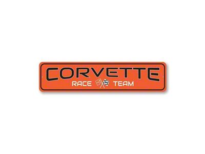 Corvette Race Team Sign; 4x18-Inch