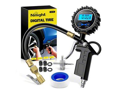 Digital Tire Inflator with Pressure Gauge; 250PSI