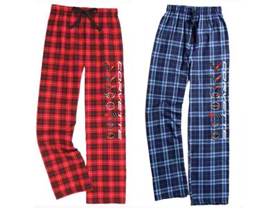 Flannel Pants with Generation Logos; Blue