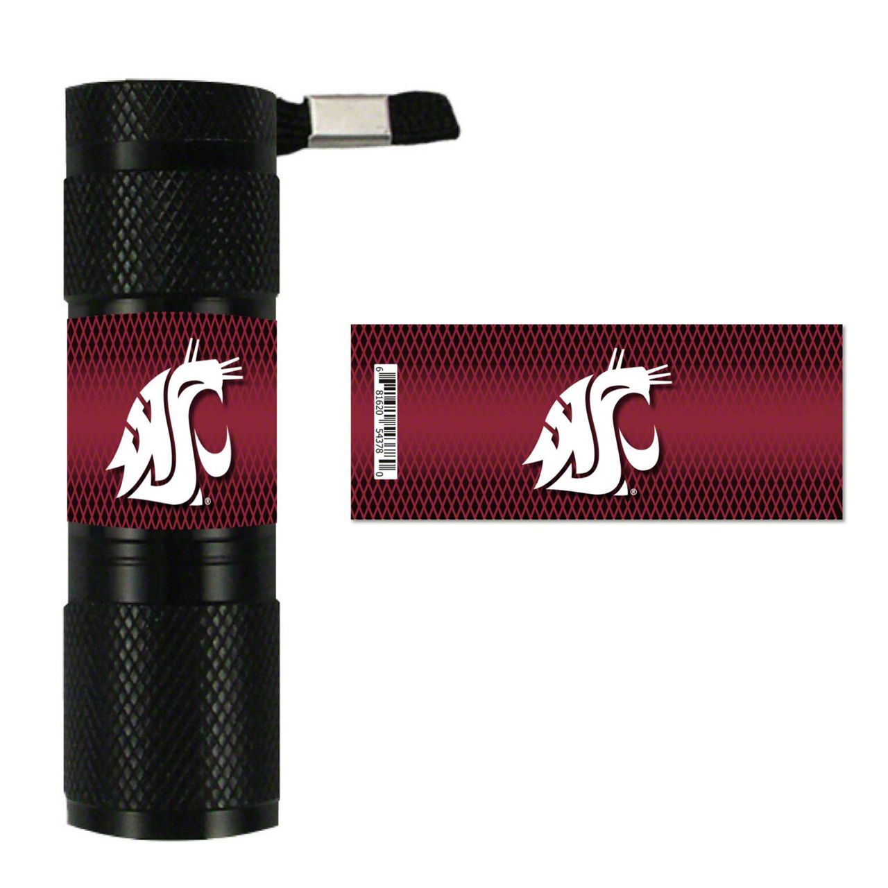 Universal EK Flashlight with Washington State University Logo; Red