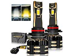 High Power and Brightness GX Bi-Color Series Switchback LED Headlight Bulbs; 9005/HB3/H10 