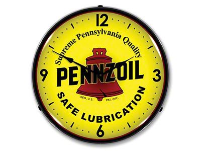 LED Clock; Pennzoil