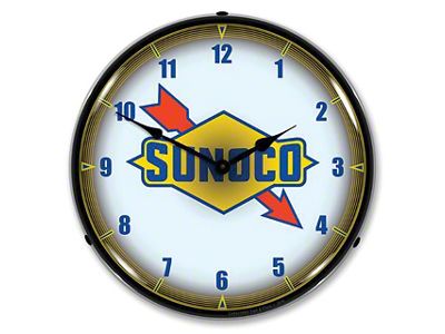LED Clock; Sunoco