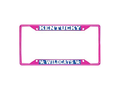 License Plate Frame with Kentucky; Pink (Universal; Some Adaptation May Be Required)