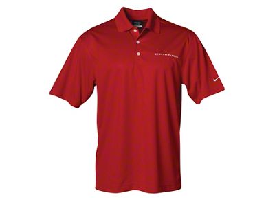 Men's Nike Polo Shirt with Camaro Logo; Red