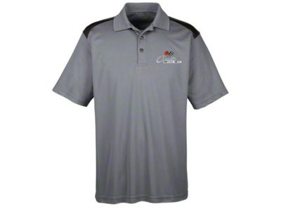 Officially Licensed C2 Polo Shirt; Vintage Grey/Black