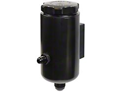 Power Steering Remote Reservoir; Single -6 Return Fitting; Black Anodized (Universal; Some Adaptation May Be Required)