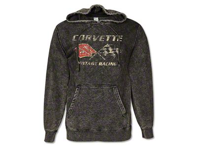 Stonewashed Hoodie with Corvette Vintage Racing Logo