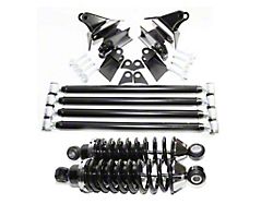 Triangulated 4-Link Rear Suspension Kit with Coil-Overs; 180 lb./in. Spring Rate (Universal; Some Adaptation May Be Required)