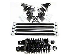 Triangulated 4-Link Rear Suspension Kit with Coil-Overs; 250 lb./in. Spring Rate (Universal; Some Adaptation May Be Required)