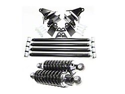 Triangulated 4-Link Rear Suspension Kit with Coil-Overs; 400 lb./in. Spring Rate (Universal; Some Adaptation May Be Required)