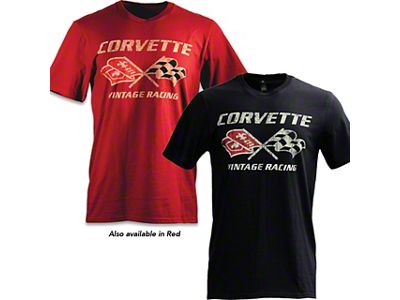 Vintage Corvette Racing T-Shirt; Black