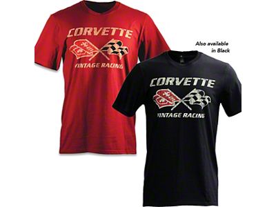 Vintage Corvette Racing T-Shirt; Red