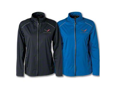 Women's Lite Three Layer Jacket with C7 Logo; Royal
