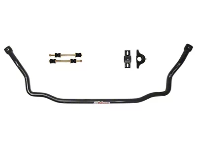 UMI Performance 1-1/4-Inch Solid Front Sway Bar with Billet Mounts; Black (70-81 Camaro)