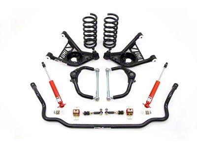 UMI Performance Adjustable Performance/Street Front Handling Kit; Black (70-81 Camaro)