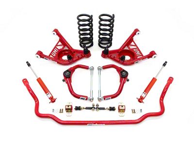UMI Performance Adjustable Performance/Street Front Handling Kit; Red (70-81 Camaro)