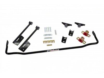 UMI Performance Adjustable Rear Sway Bar with Poly Mounts; Black (70-81 Camaro)