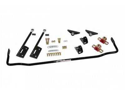 UMI Performance Adjustable Rear Sway Bar with Rod End Mounts; Black (70-81 Camaro)