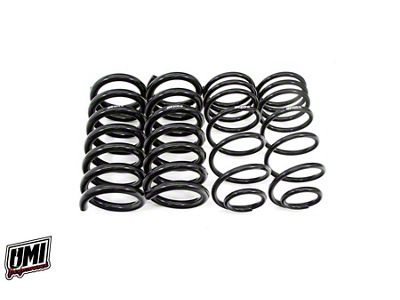 UMI Performance Front and Rear Lowering Springs; 1-Inch/1.50-Inch (82-92 Camaro)