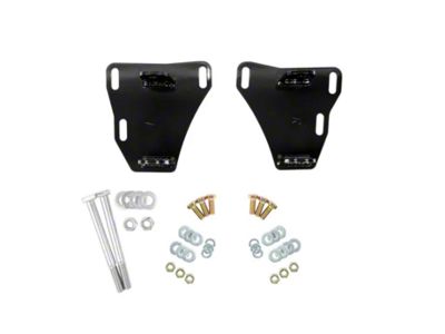 UMI Performance LS Engine Swap Mounts; Black (82-92 Camaro)