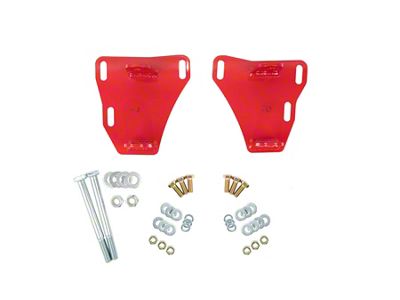 UMI Performance LS Engine Swap Mounts; Red (82-92 Camaro)