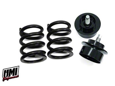 UMI Performance Race Front Weight Jack System; 1050 lb. Spring Rate; Black (82-92 Camaro)