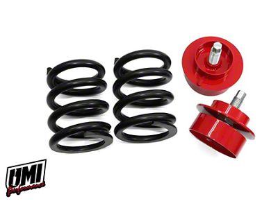 UMI Performance Race Front Weight Jack System; 1050 lb. Spring Rate; Red (82-92 Camaro)