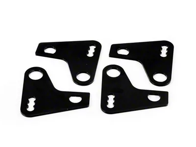 UMI Performance Rear Leaf Spring Traction Bars for 3/4-Inch Relocation; Black (70-81 Camaro)
