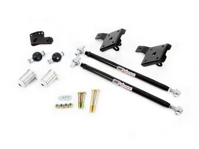 UMI Performance Rear Leaf Spring Traction Bars for Stock Location; Black (70-81 Camaro)