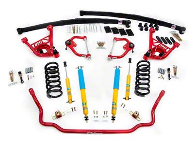 UMI Performance Stage 2 2-Inch Lowering Handling Kit; Red (70-81 Camaro)