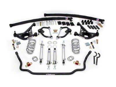 UMI Performance Stage 2.5 2-Inch Lowering Handling Kit; Black (70-81 Camaro)