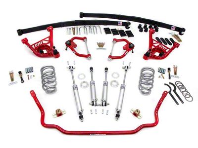 UMI Performance Stage 2.5 2-Inch Lowering Handling Kit; Red (70-81 Camaro)