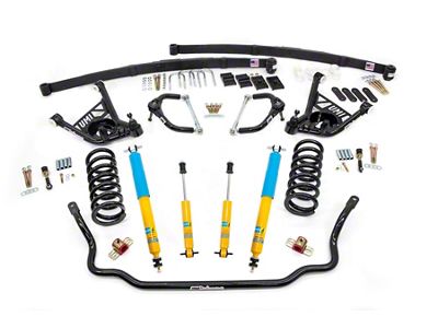 UMI Performance Stage 3 2-Inch Lowering Handling Kit; Black (70-81 Camaro)