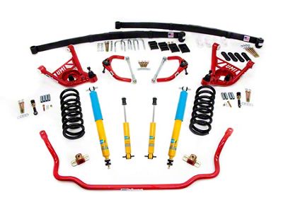 UMI Performance Stage 3 2-Inch Lowering Handling Kit; Red (70-81 Camaro)