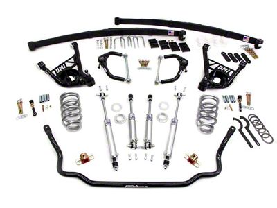 UMI Performance Stage 3.5 2-Inch Lowering Handling Kit; Black (70-81 Camaro)