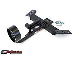 UMI Performance TH350/T5 Transmission Tunnel Mounted Torque Arm Mount with Driveshaft Loop; Black (82-92 Camaro)