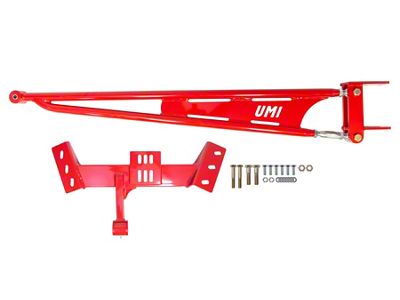 UMI Performance TH350/T5 Transmission Tunnel Mounted Torque Arm; Red (82-92 Camaro)
