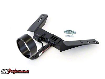 UMI Performance TH400 Transmission Tunnel Mounted Torque Arm Mount with Driveshaft Loop; Black (82-92 Camaro)