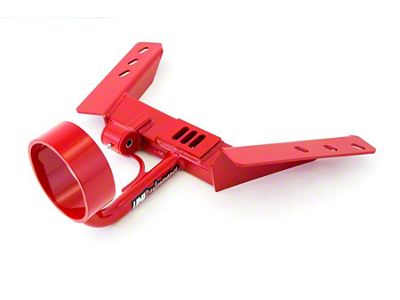 UMI Performance TH400 Transmission Tunnel Mounted Torque Arm Mount with Driveshaft Loop; Red (82-92 Camaro)