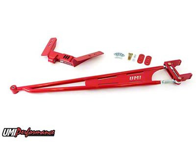 UMI Performance TH400 Transmission Tunnel Mounted Torque Arm; Red (82-92 Camaro)