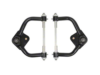 UMI Performance Tubular Front Upper A-Arms; Delrin Bushings; Black (70-81 Camaro)