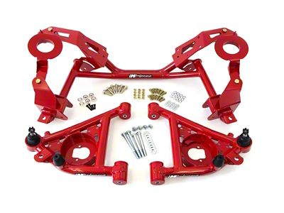 UMI Performance Tubular K-Member and A-arm Package for Factory Springs; Red (82-92 Camaro)
