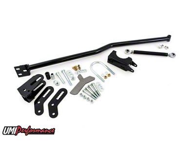 UMI Performance Competition Panhard Bar Lowering/Leveling Kit; Black (82-92 Camaro w/ Factory Axles)