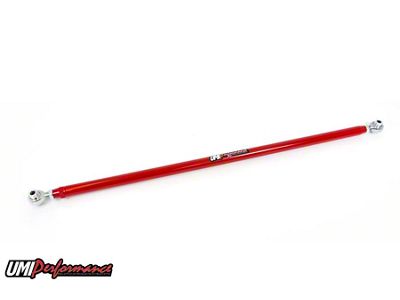 UMI Performance Double Adjustable Rear Panhard Bar; Chromoly; Red (82-92 Camaro)