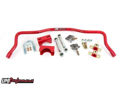 UMI Performance Drag Rear Sway Bar for 2.75-Inch Rear Axle Tubes; Red (82-92 Camaro)