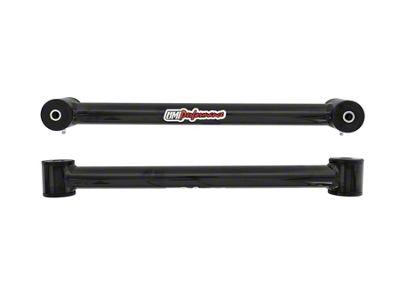 UMI Performance Non-Adjustable Rear Lower Control Arms; Black (82-92 Camaro)