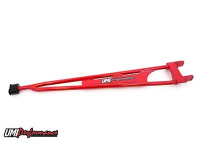 UMI Performance Non-Adjustable Transmission Mounted Torque Arm; Red (82-92 Camaro)